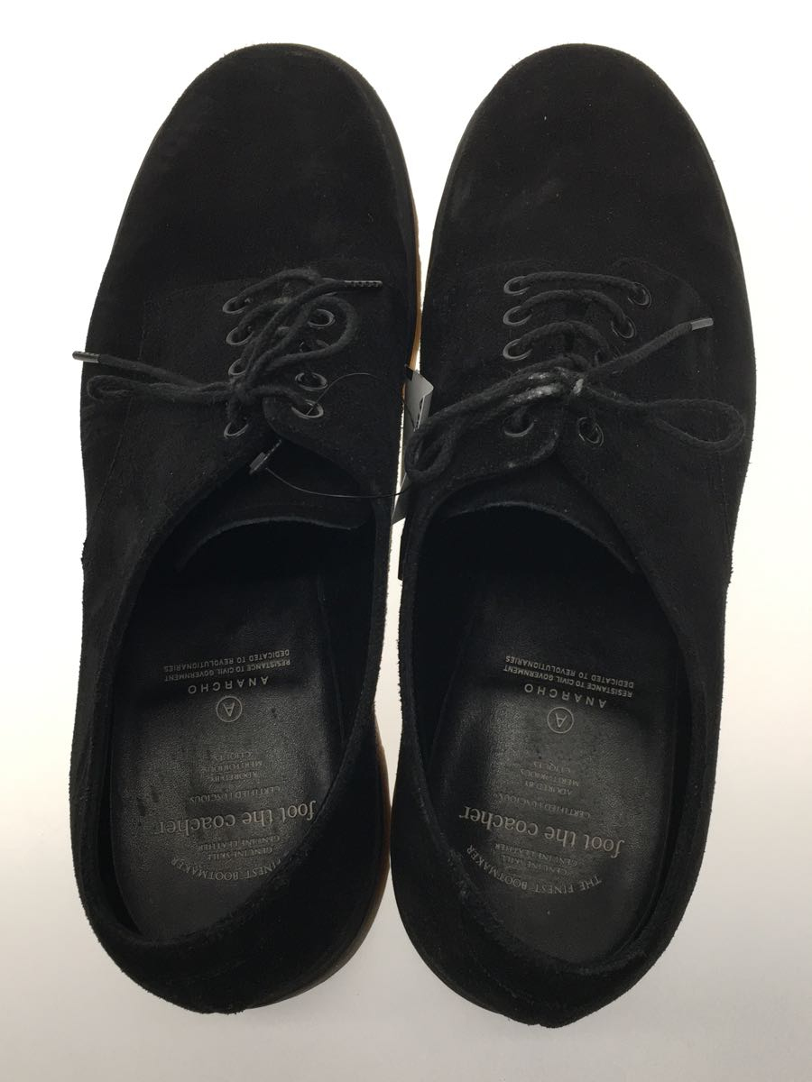 foot the coacher◇ANARCHO/1712001/外羽根/ドレスシューズ/US9/ブラック/スウェード/革靴 