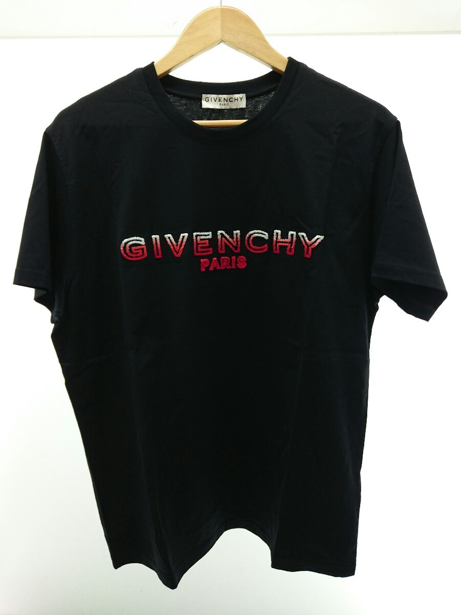 GIVENCHY◇Tシャツ/S/コットン/BLK/BM70UY3002/20SS/グラデーション
