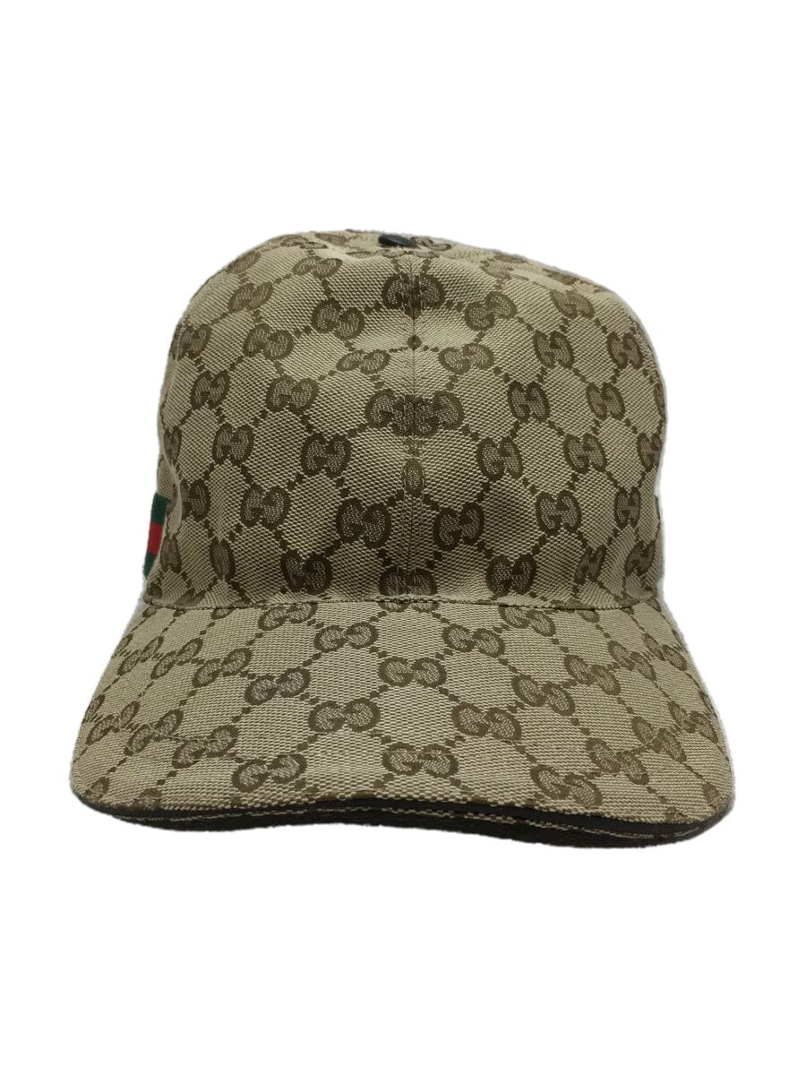 GUCCIグッチ 帽子 ベースボール キャップ シェリーライン 黒 GG柄 XL