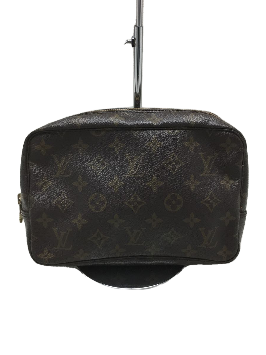 LOUIS VUITTON◆トゥルーストワレット_モノグラムキャンバス/PVC/BRW