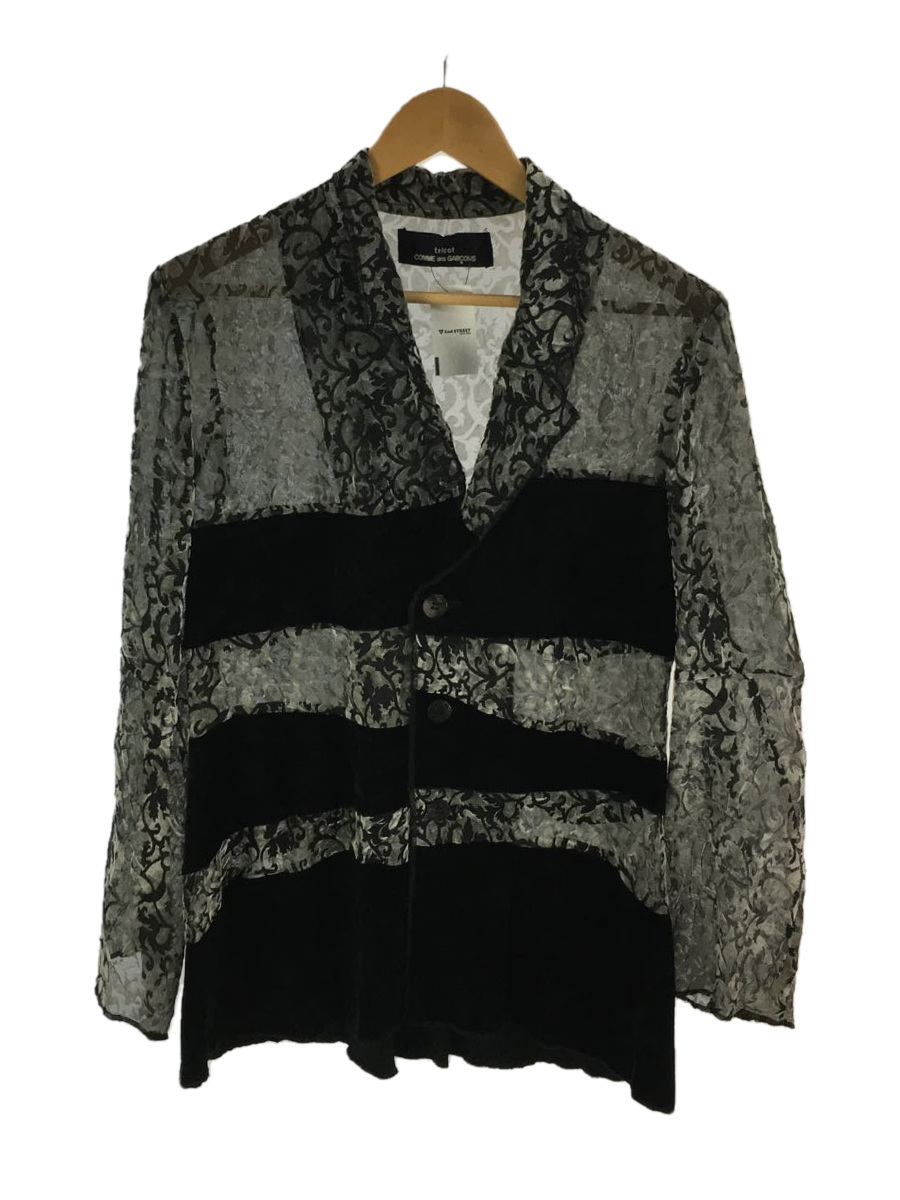 tricot COMME des GARCONS◇ジャケット/-/ポリエステル/BLK/AD1993