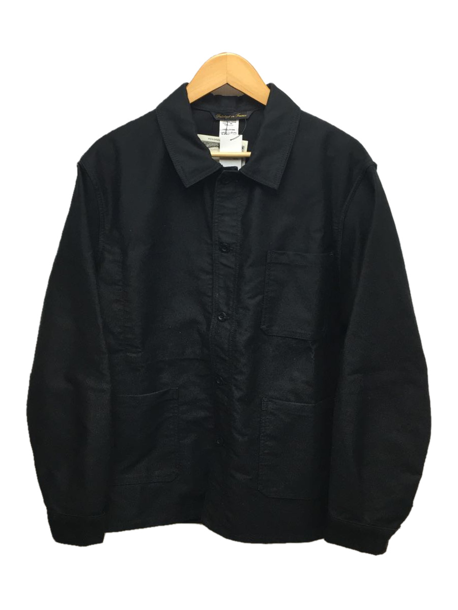 LE LABOUREUR◇ブラックモールスキン/カバーオール/3/コットン/BLK LE LABOUREUR◇ブラックモールスキン/カバーオール/3/コットン/BLK