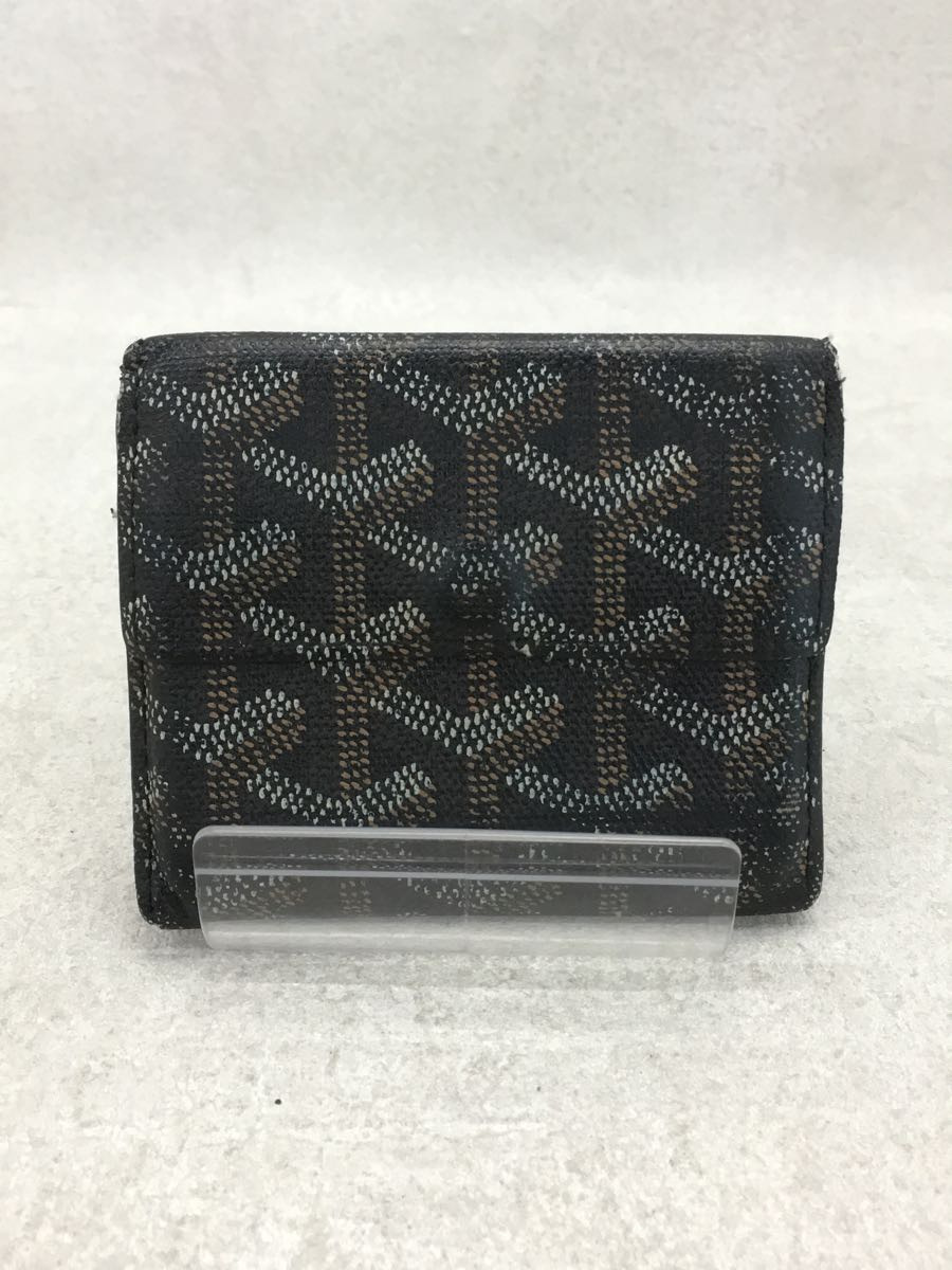 GOYARD◇コインケース/PVC/BLK/総柄/角スレ有 tritonwp.com