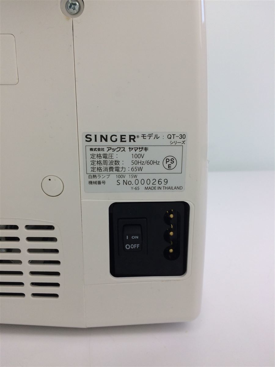 SINGER　ミシン　QT-30 フットペダル付き その他 生活家電 家電・スマホ・カメラ 直販超高品質