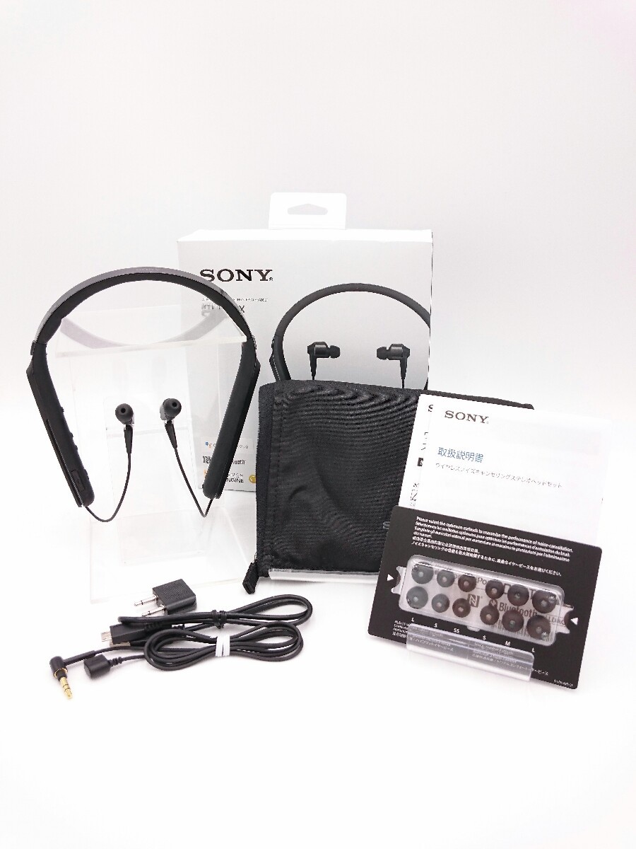 SONY◇イヤホン・ヘッドホン/WI-1000X (B)/ブラック/SONY/Wireless