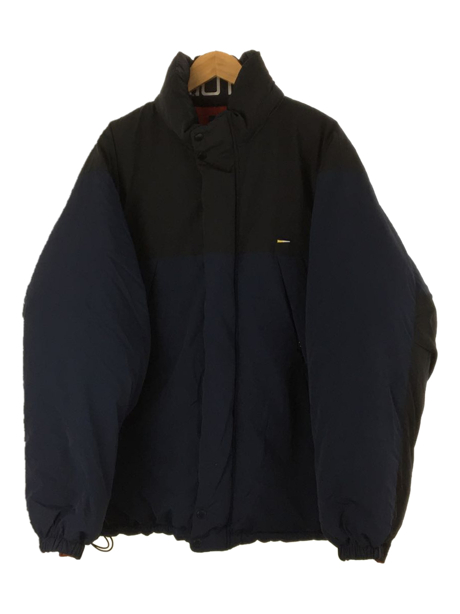 NAUTICA◇リバーシブルダウンジャケット/TOO BIG DOWN/XL/ナイロン/NVY