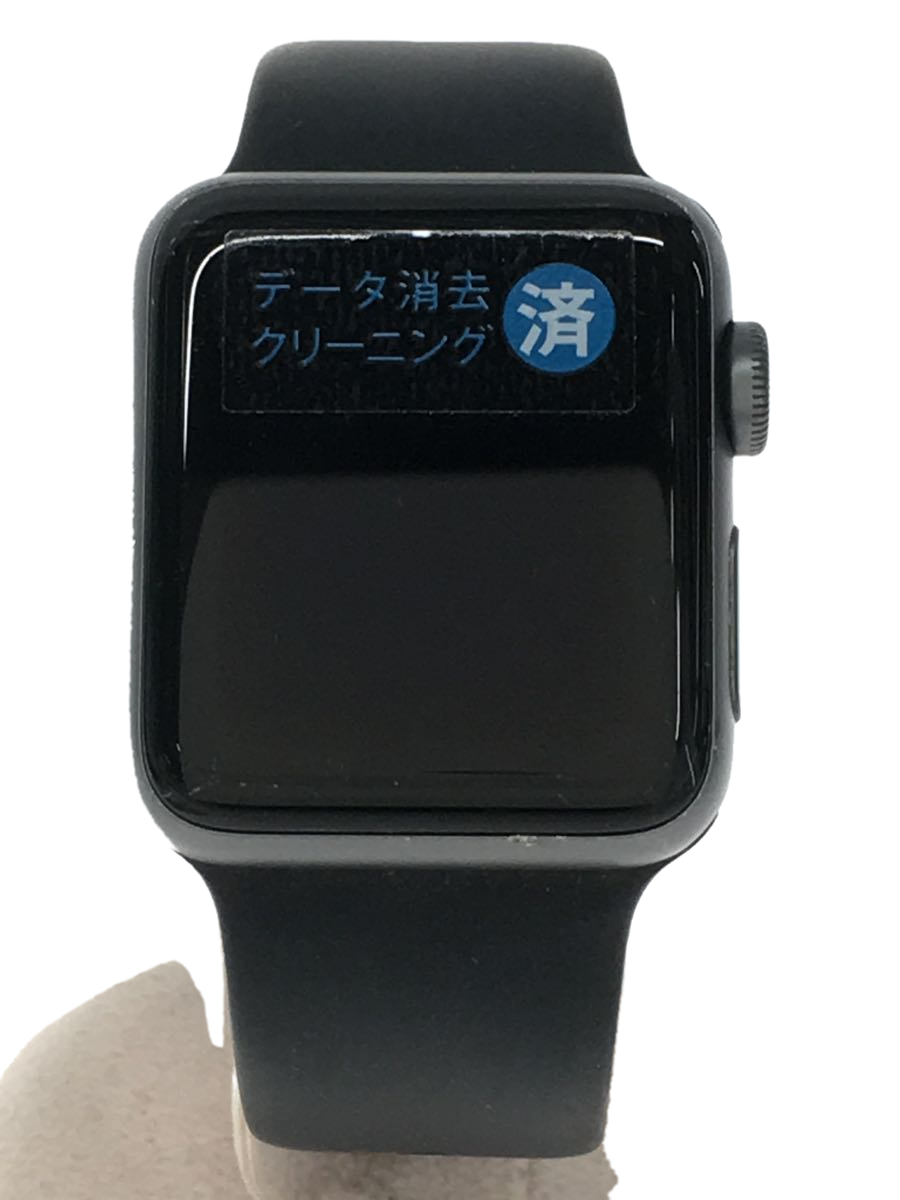 Apple◇スマートウォッチ/Apple Watch Series 38mm/デジタル/ラバー/BLK/BLK 