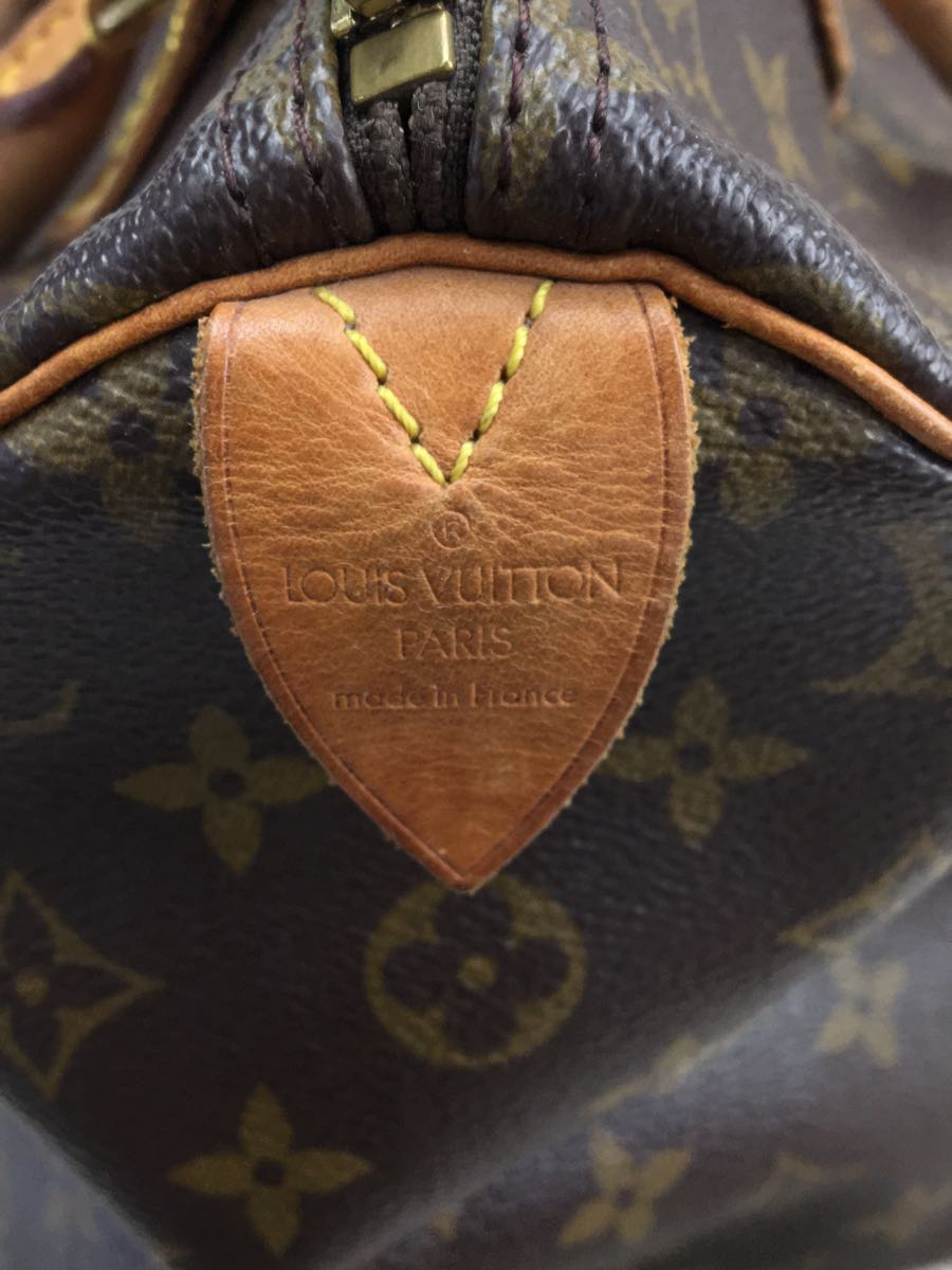 LOUIS VUITTON◇スピーディ30_モノグラムキャンバス/PVC/BRW/M41526