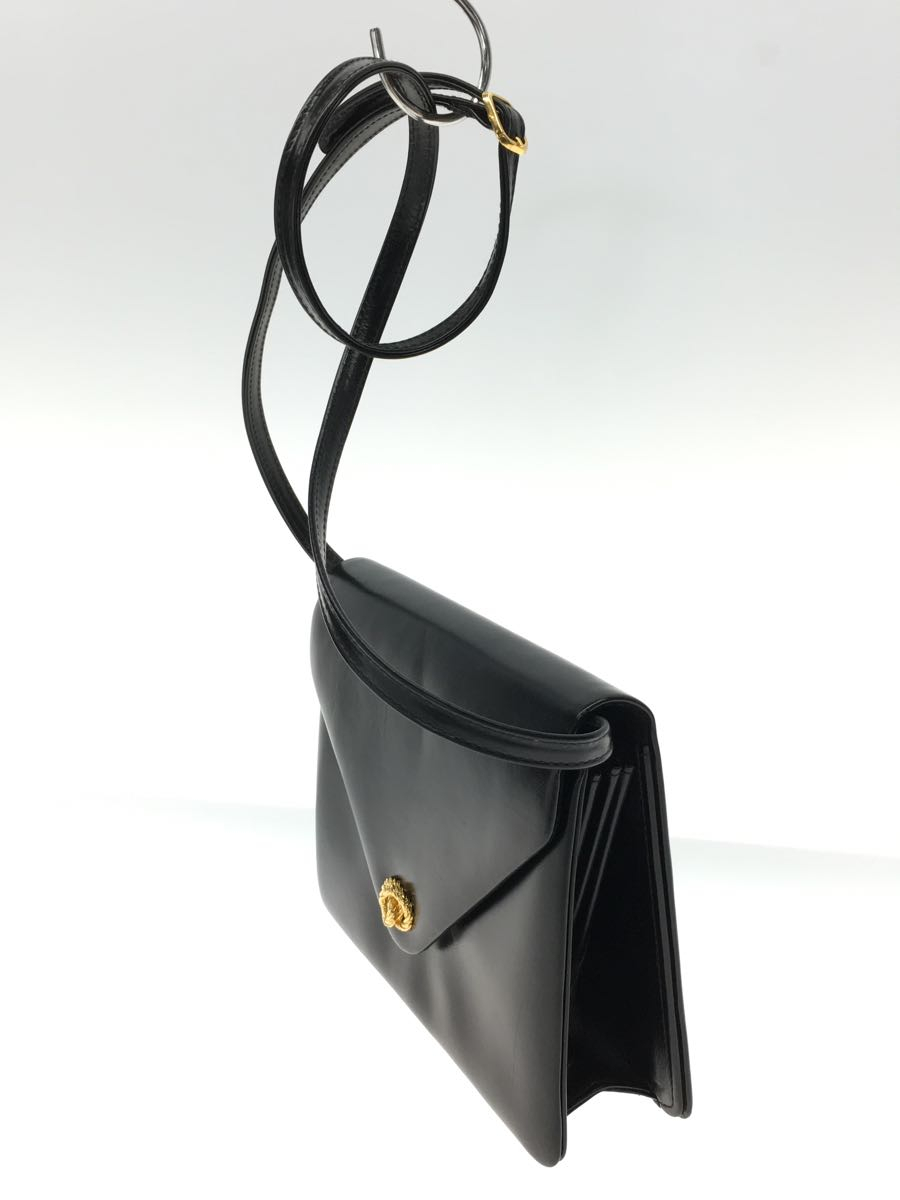 LAUNER LONDON/ロウナーロンドン/ショルダーバッグ/レザー/BLK/無地