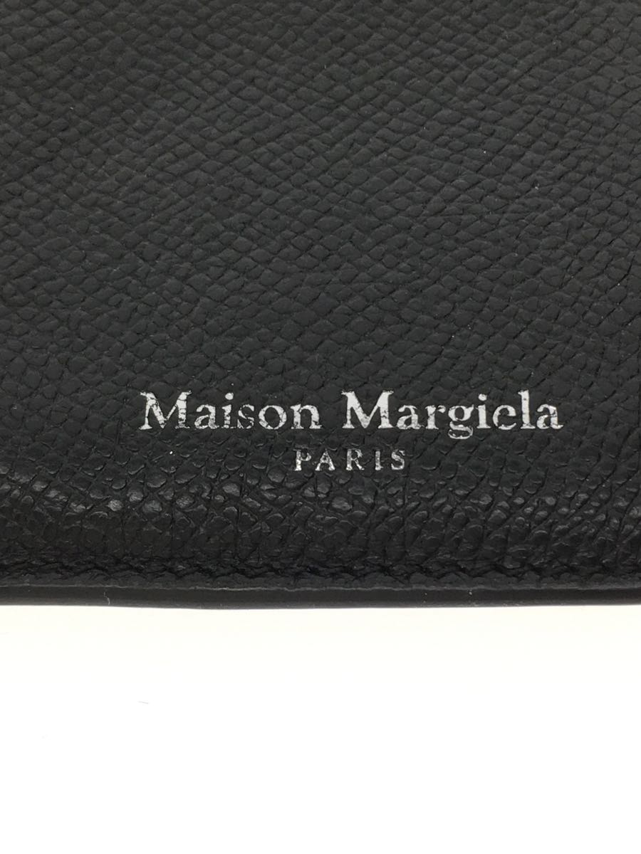 Maison Margiela◇カードケース/レザー/BLK/メゾンマルジェラ
