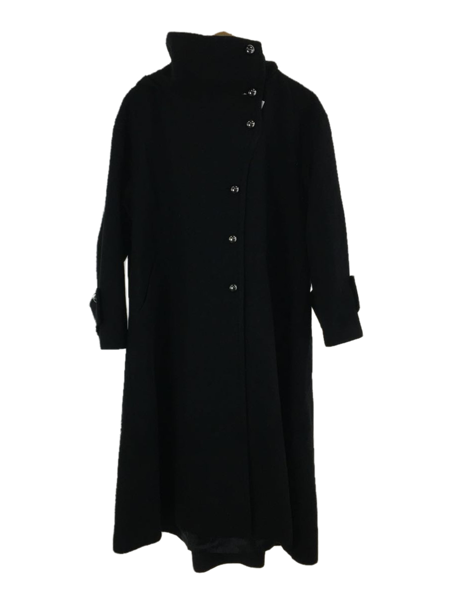 MICI◇スタンドカラーフードコート/600-9220008/コート/S/ウール/BLK