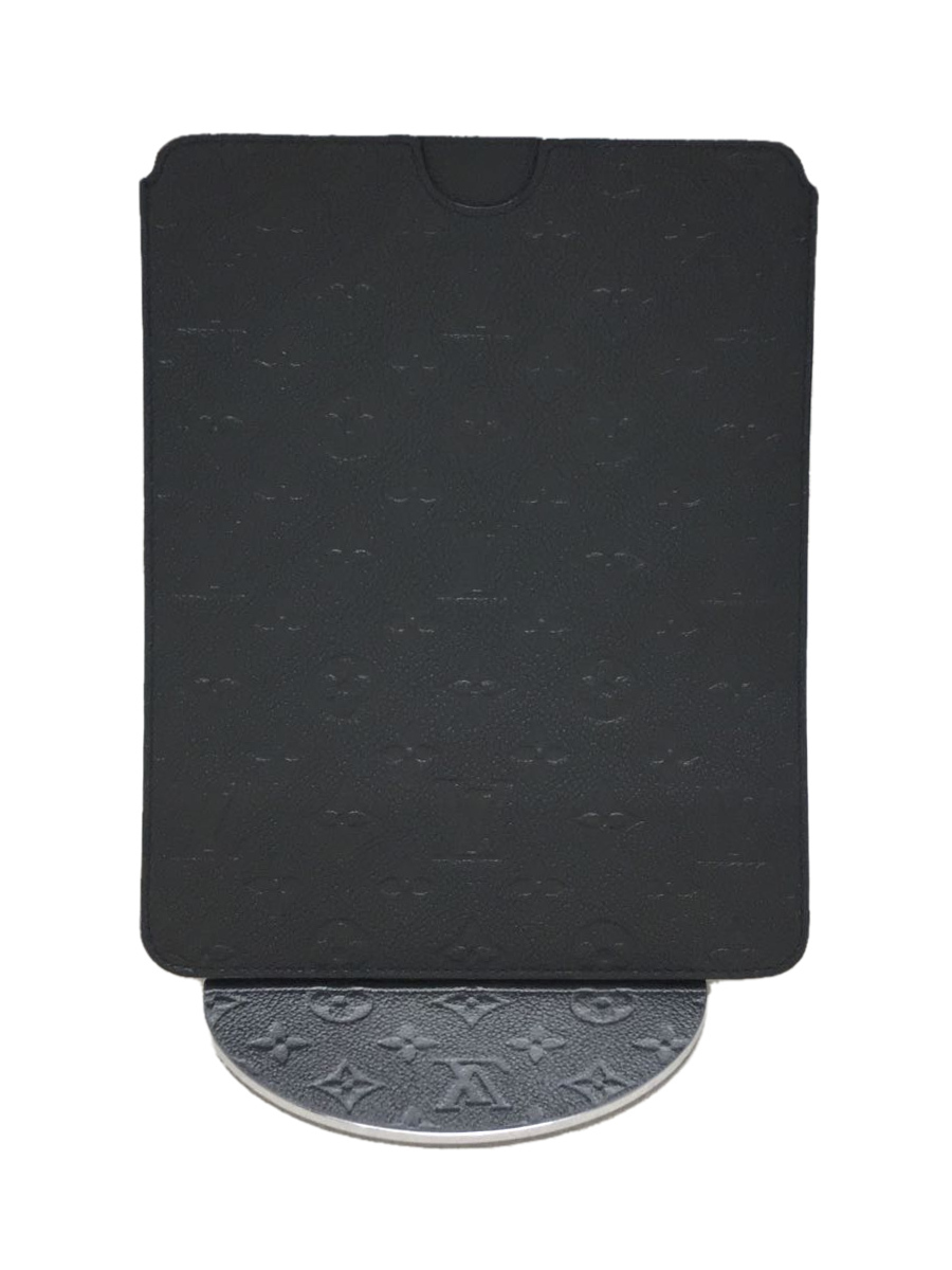 LOUIS VUITTON◆IPAD2・ソフトケース_モノグラムアンプラント_ブルーアンフィニ/レザー/BLK/M60368