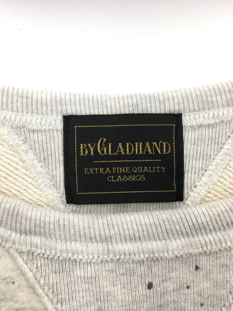 GLAD HAND◇スウェット/S/コットン/GRY/総柄/GLADDEN SWEAT GRAPHIC L