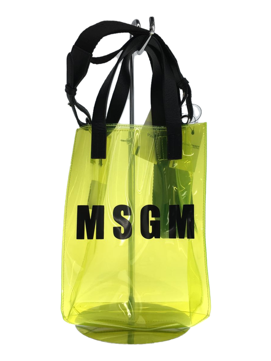 しています MSGM - MSGM 送料込 美品 PVC バッグ レディース メンズ