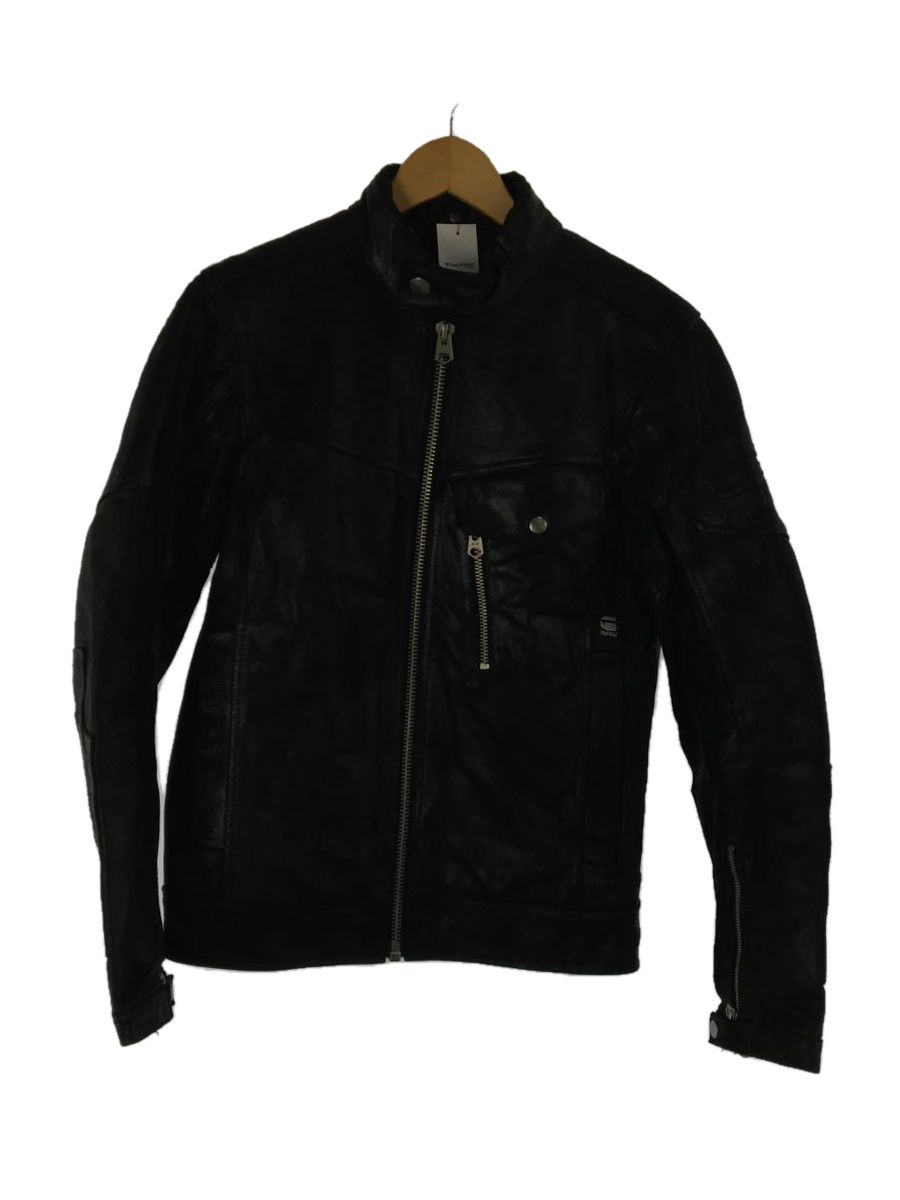 G-STAR RAW◇シングルライダースジャケット/REVEND LEATHER JKT/XS