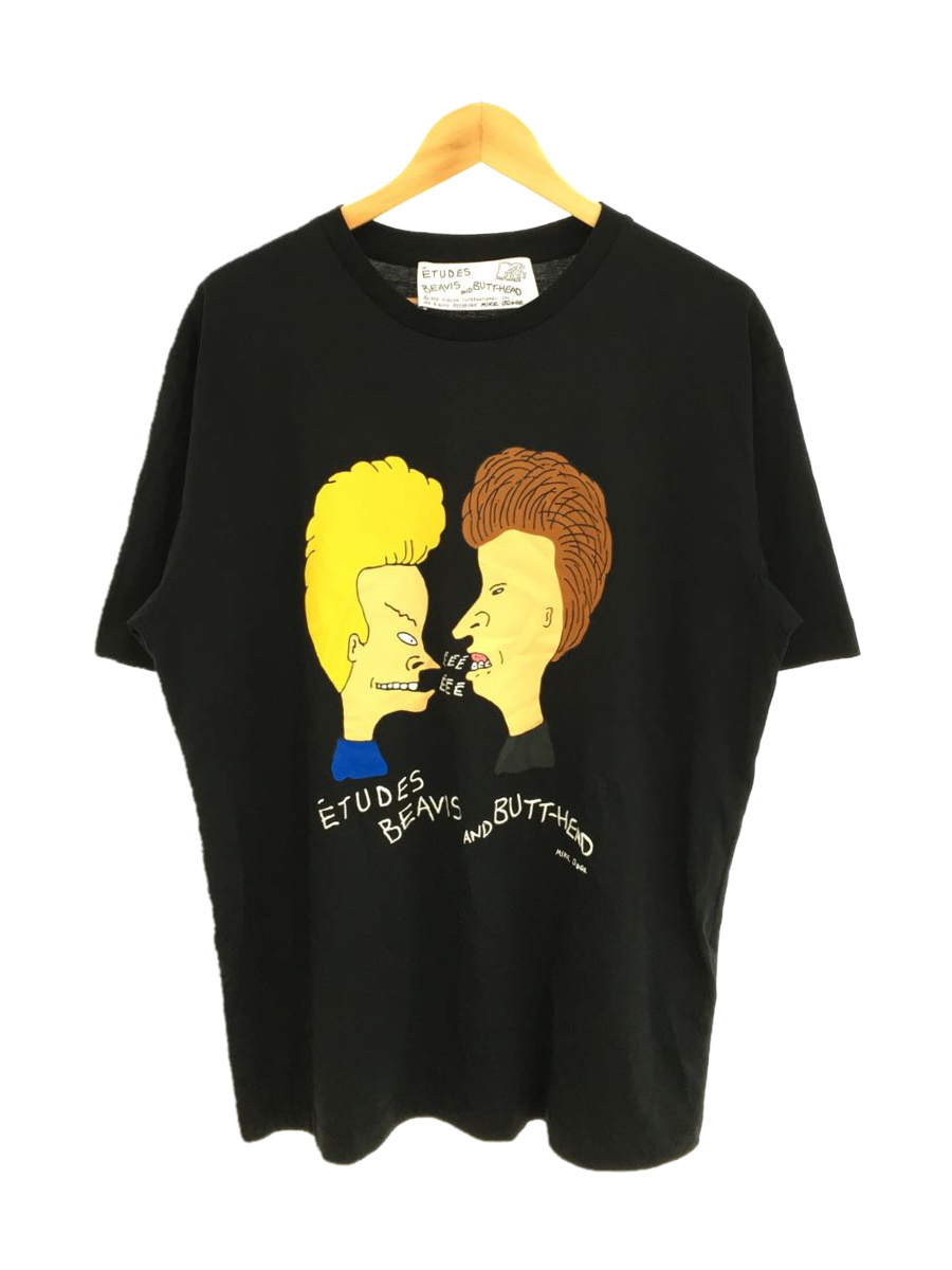 Etudes◇beavis&butthead/ビーバス/Tシャツ/XL/コットン/BLK bpbd