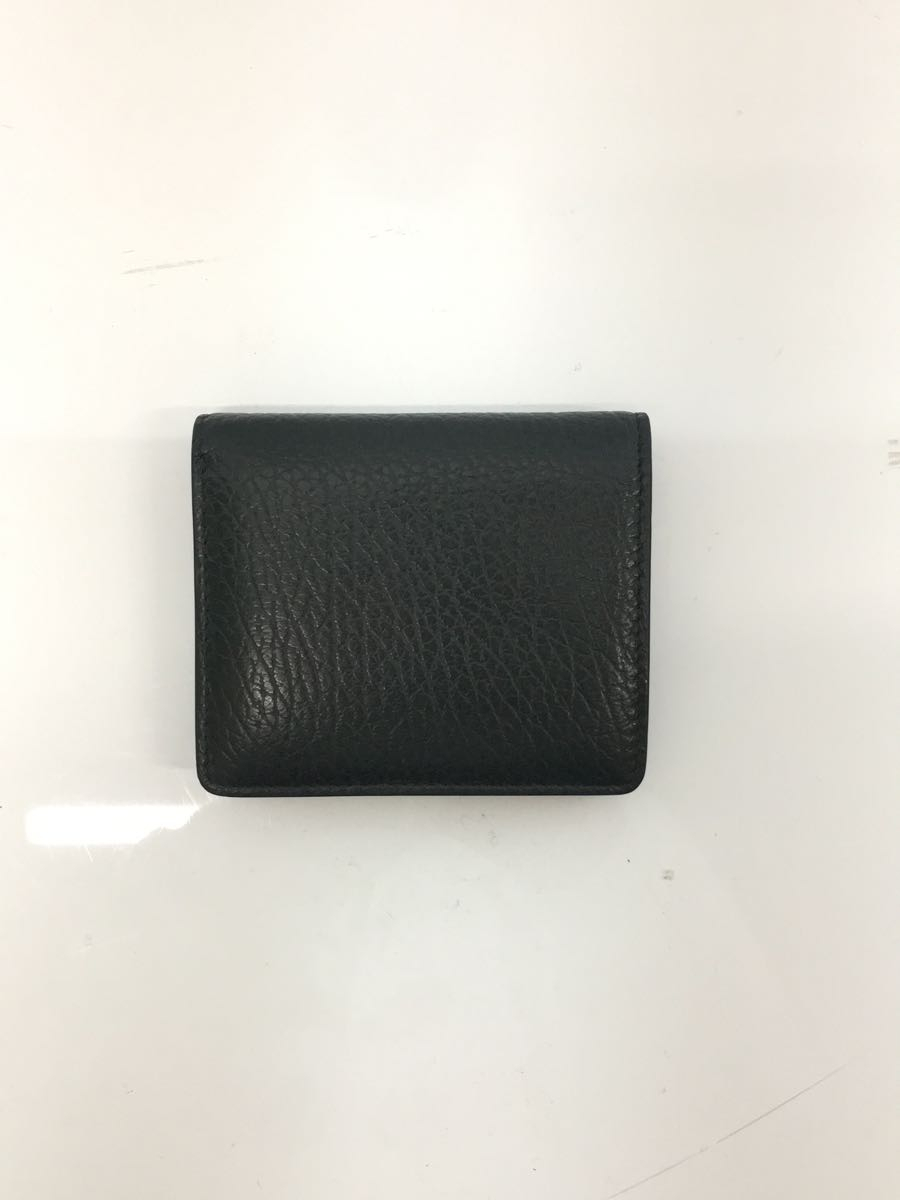 Maison Margiela◇メゾンマルジェラ/2つ折り財布/牛革/BLK/ユニ