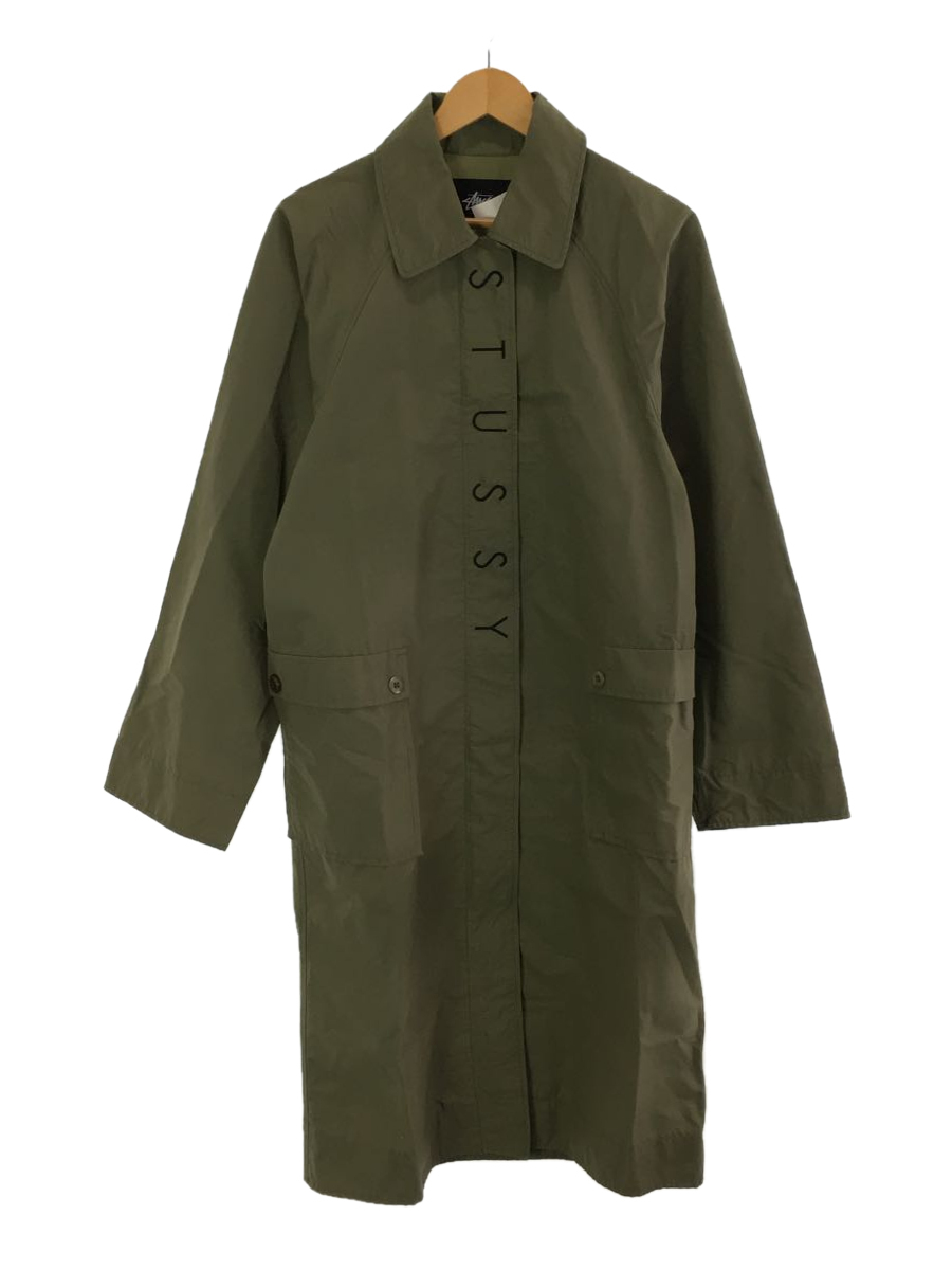 stussyステューシー ナイロンステンカラーコート M-