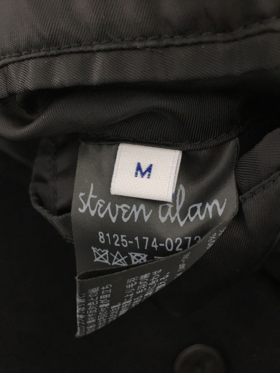 Steven Alan◇ステンカラーコート/M/ウール/BLK Steven Alan◇ステンカラーコート/M/ウール/BLK