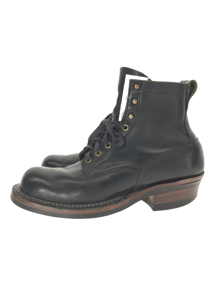 WHITE'S BOOTS◇レースアップブーツ US8 ブラック レザー Semi Dress