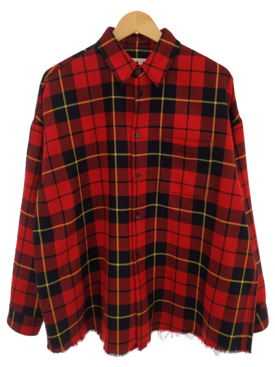 ◇美品◇20aw◇ MARNI クレイジー パータン 長袖 シャツ 46 | www