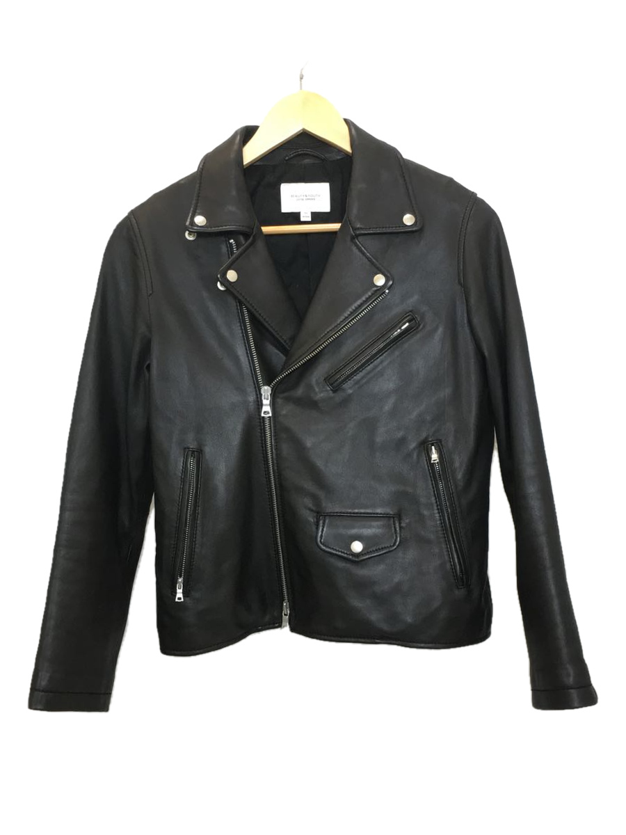 BEAUTY&YOUTH UNITED ARROWS ラムレザーキルトライダーズ-