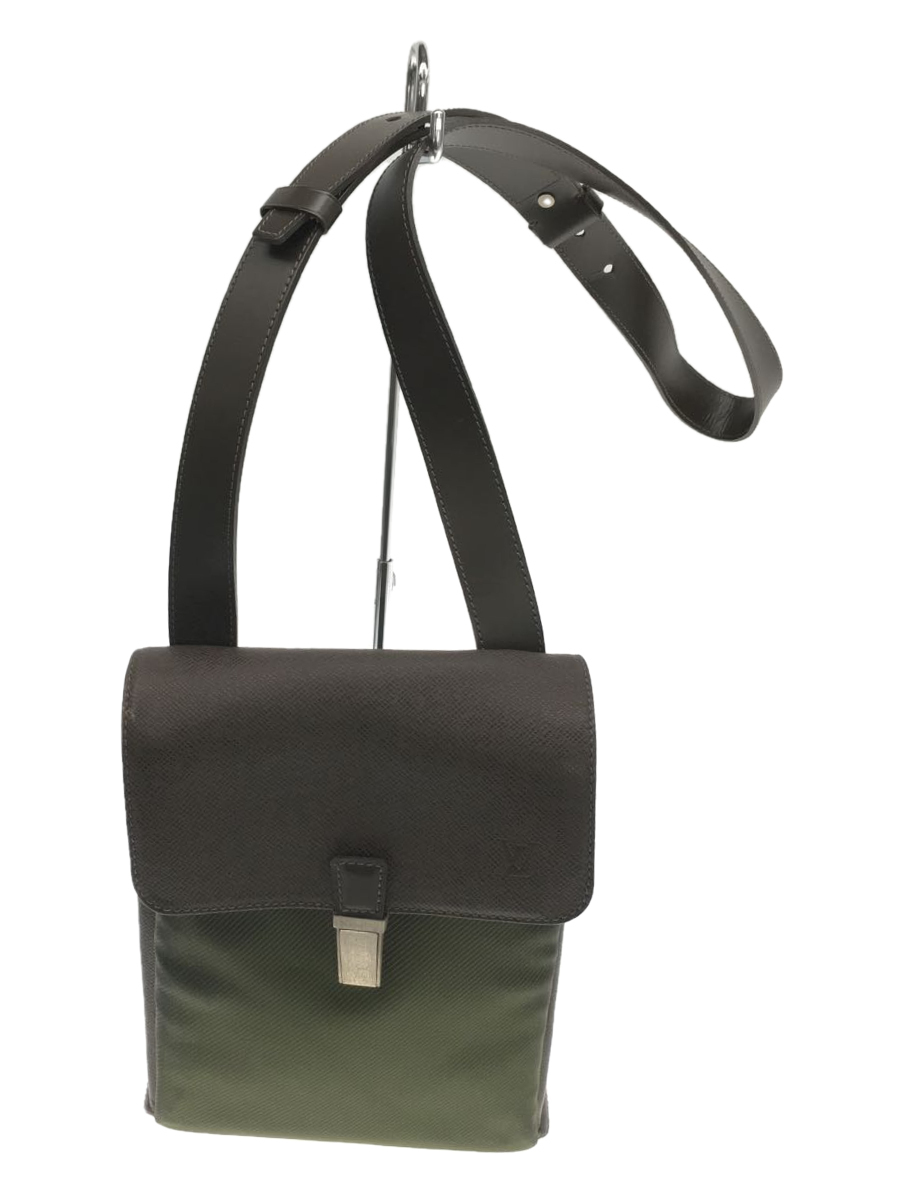 LOUIS VUITTON◇サラトヴPM_タイガ_BLK/M30892/ショルダーバッグ