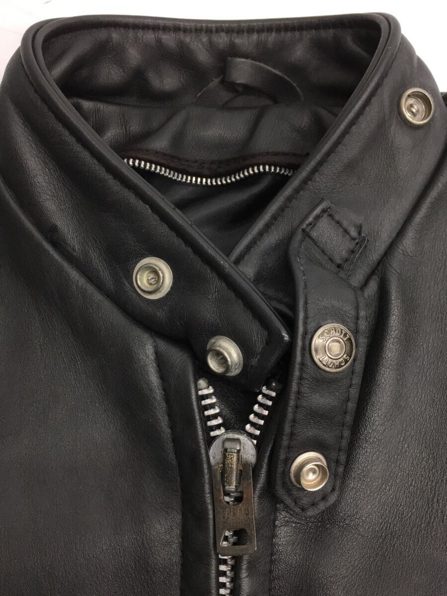Schott◇シングルライダースジャケット/32/レザー/BLK | alianzasuiza.org