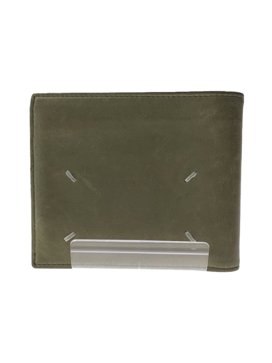 Martin Margiela◇箱有/2つ折り財布/レザー/ベージュ/無地/マルタン