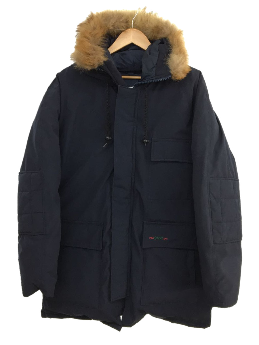 Schott◇ダウンジャケット/L/-/NVY delrioyachts.com
