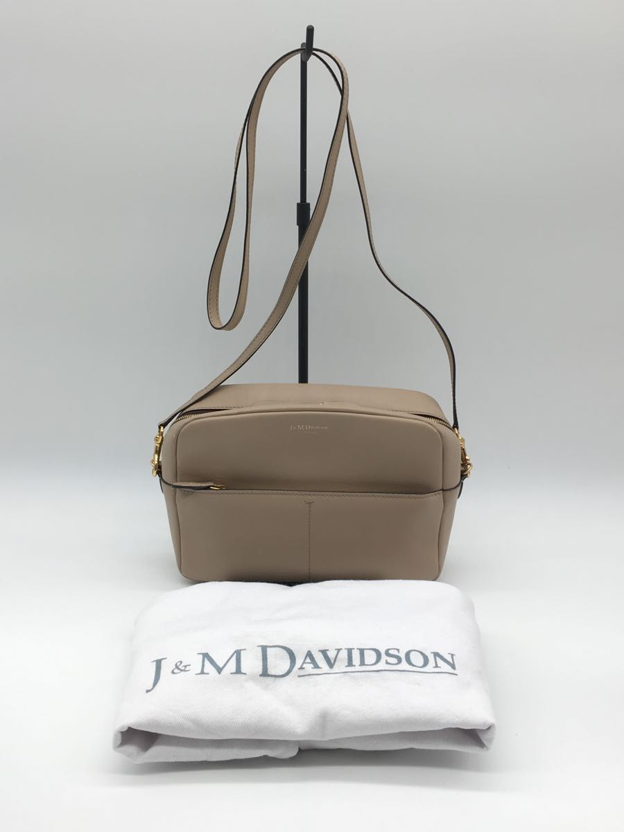 J&M DAVIDSON◇スクエアショートショルダーバッグ/レザー/保管袋有