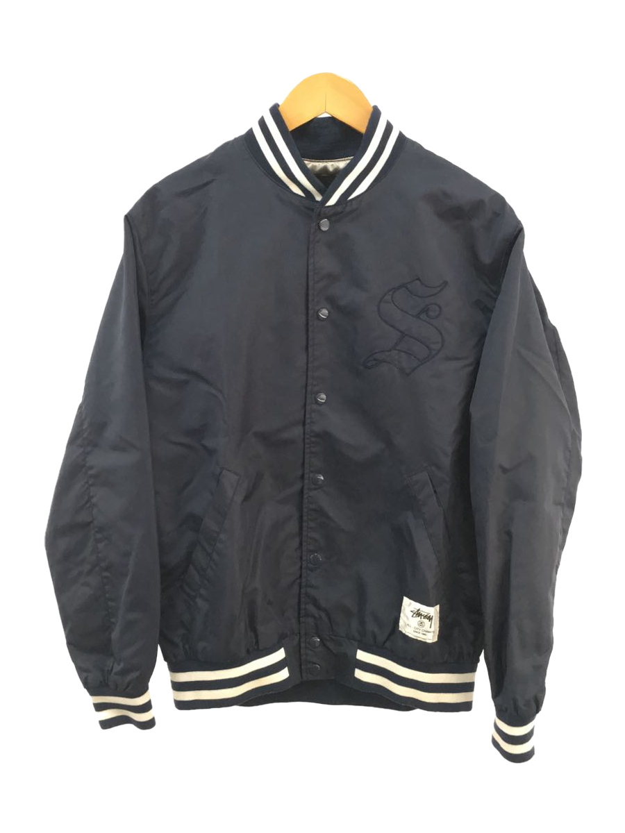 STUSSY◇スカジャン/M/ナイロン/NVY | loneoakpoint.com