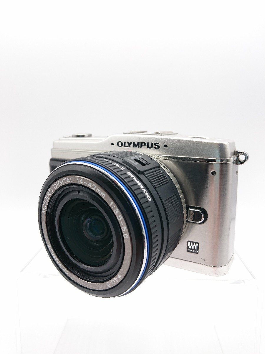 営業 OLYMPUS ミラーレス一眼 E-P1 レンズキット シルバー LKIT-SLV