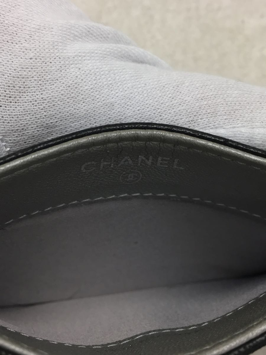 CHANEL◇カードケース_カメリア_ココマーク_ラムスキン/ヘンプ