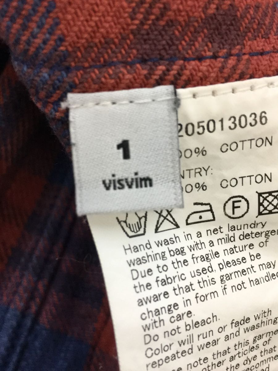 visvim◇14AW/民族刺繍インディゴチェックジャケット/LUGLI JKT INDIGO