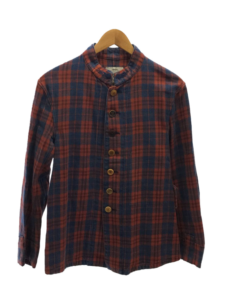visvim◇14AW/民族刺繍インディゴチェックジャケット/LUGLI JKT INDIGO