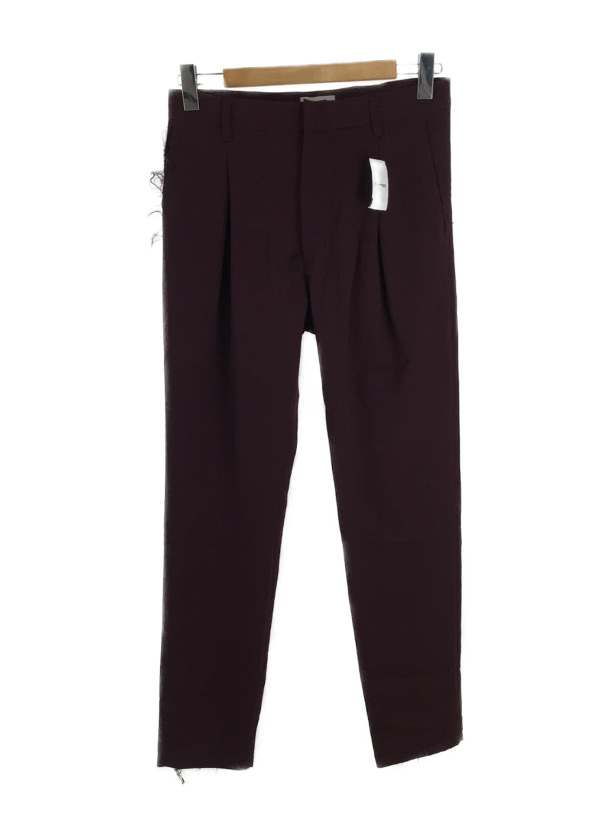 BED J.W. FORD◇Slim Pants/スラックスパンツ/カットオフ/O/ウール/BRD