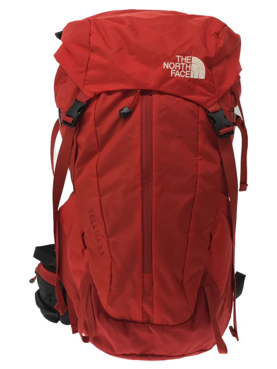 THE NORTH FACE◇TELLUES 33/テルス33/リュック/ナイロン/RED/無地 