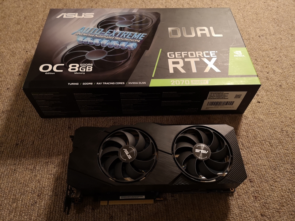 動作確認済み】ASUS NVIDIA GeForce RTX 2070 super 8gb DUAL-RTX2070S