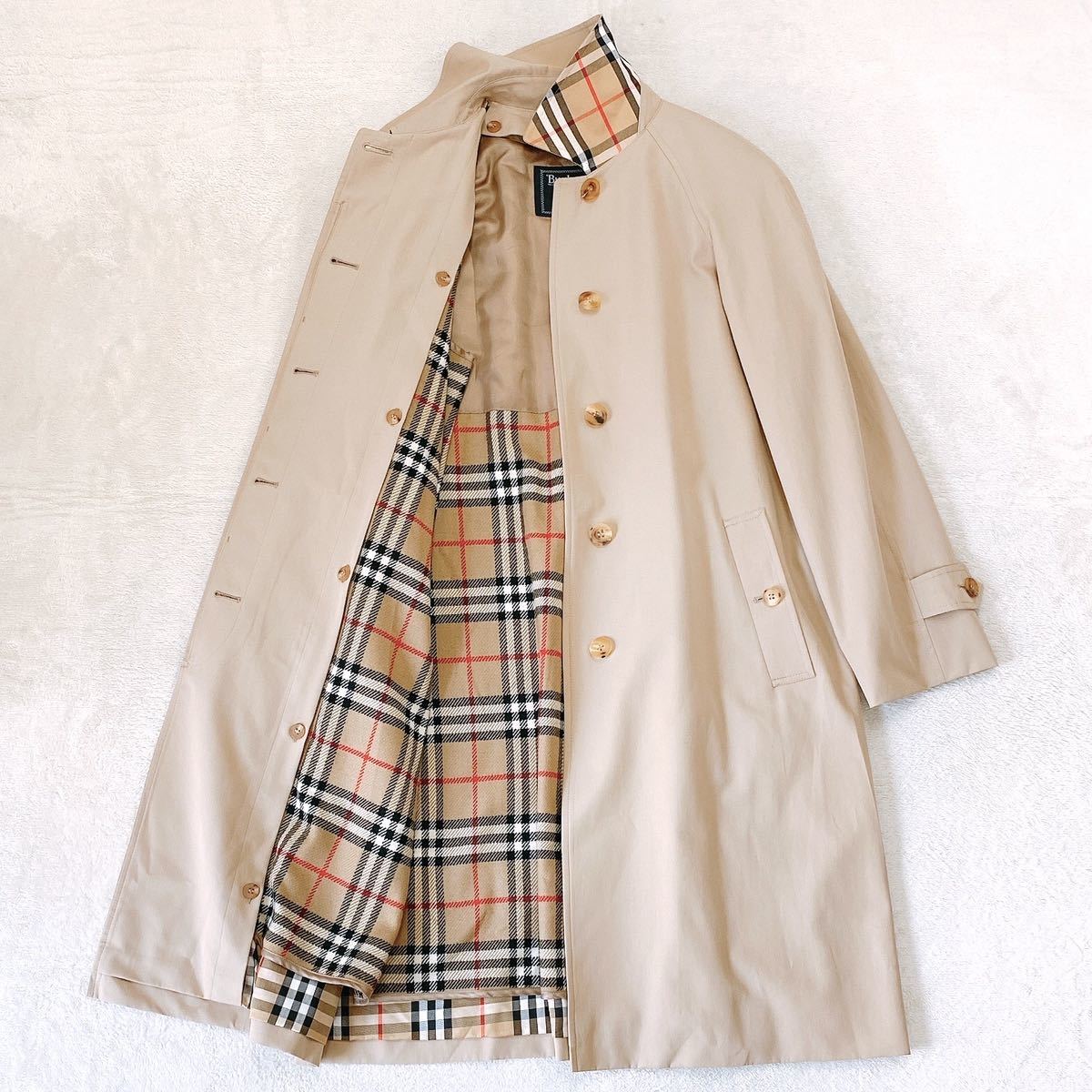 限定価格】Burberry トレンチコート 欠損なし 完全美品 チェック-