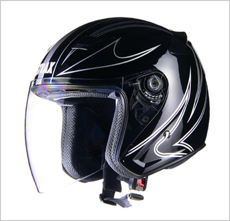最終値下げ 【リード工業】 ブラック ジェットヘルメット SJ-9 STRAX フリーサイズ