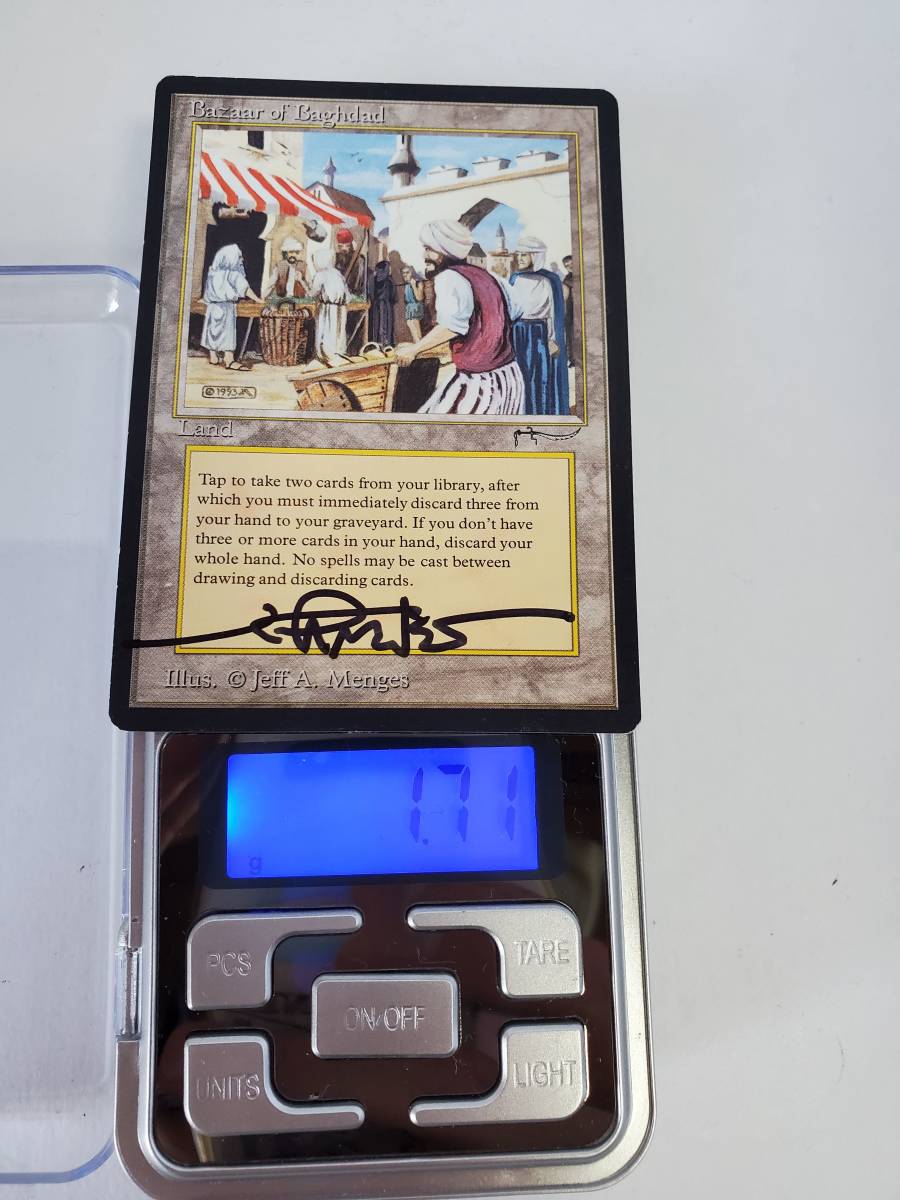 ○MTG○ AN Bazaar of Baghdad(英語 サイン) その1 ○MTG○ AN Bazaar of Baghdad(英語 サイン) その1