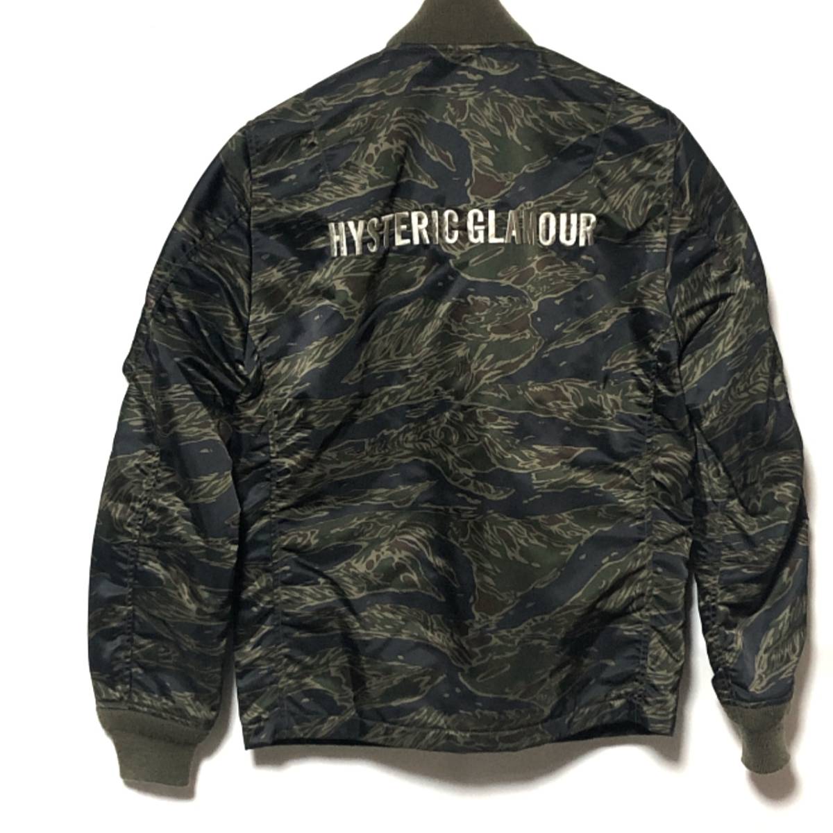 ヒステリックグラマー カモフラ MA-1 L/HYSTERIC GLAMOUR 迷彩 MA1フライトジャケット