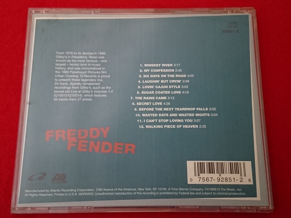 CD FREDDY FENDER/LIVE AT GILLEY'S/フレディ・フェンダー/ライヴ・アット・ギリーズの画像2