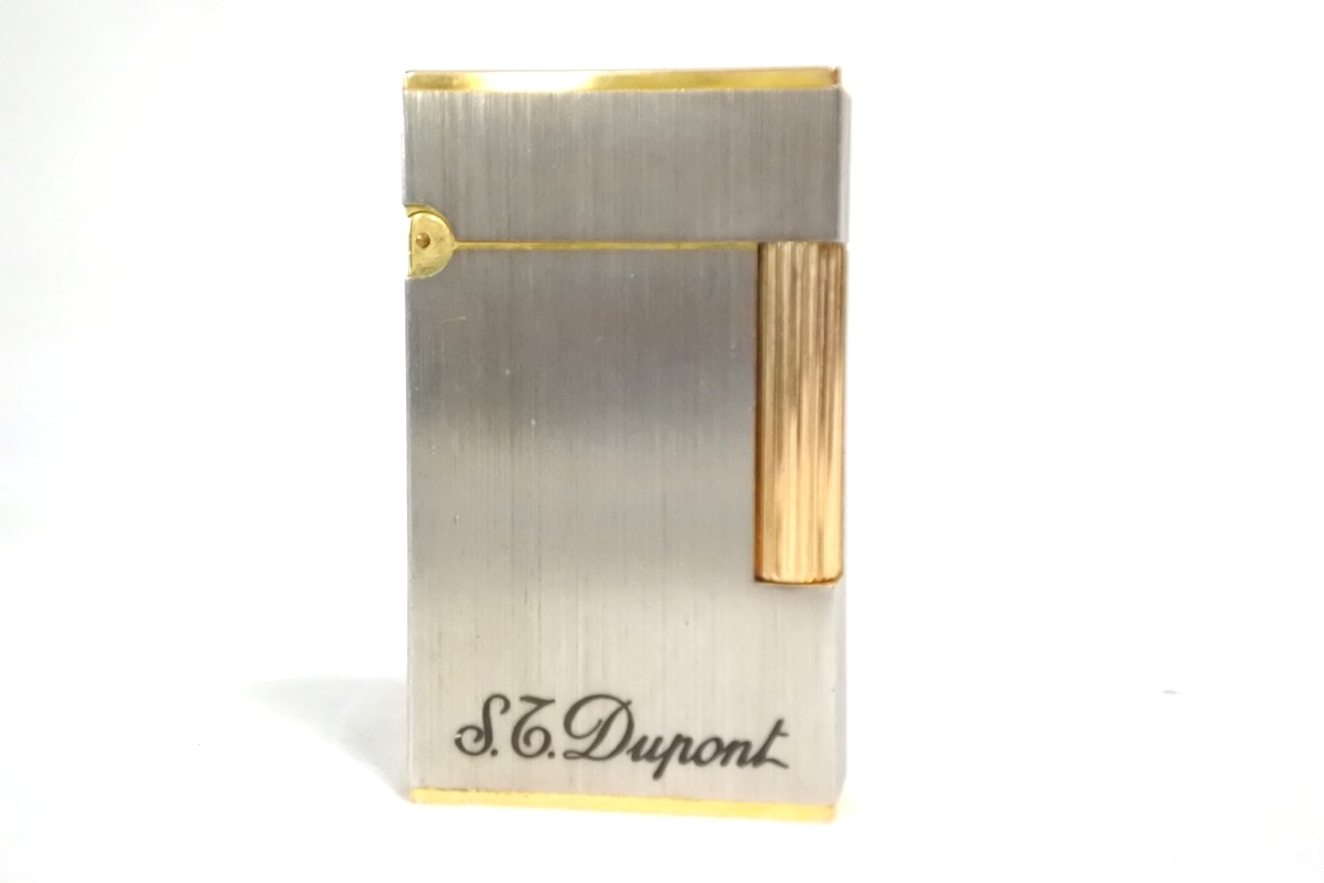 1円○着火確認済○快音♪S.T Dupont デュポン○ガスライター○ライン2