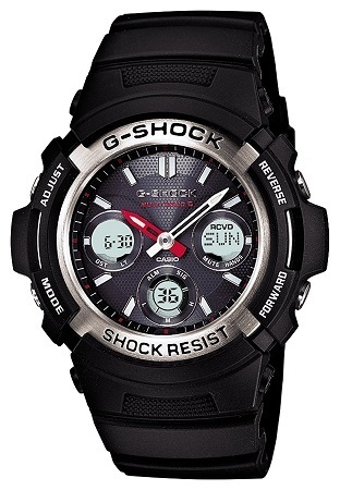 CASIO カシオ 腕時計 G-SHOCK ジーショック　AWG-M100-1AJF　ソーラー電波 アナログ　デジタル　ブラック　シルバー