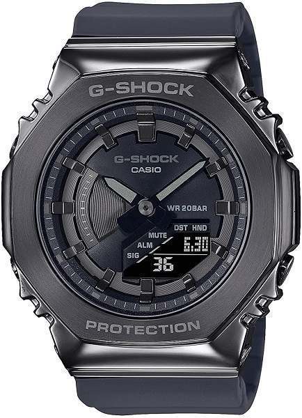 CASIO カシオ 腕時計 G-SHOCK　GM-S2100B-8AJF　2100 Series ステンレスベゼル デジタル ガンメタ　グレー アナログ　デジタル