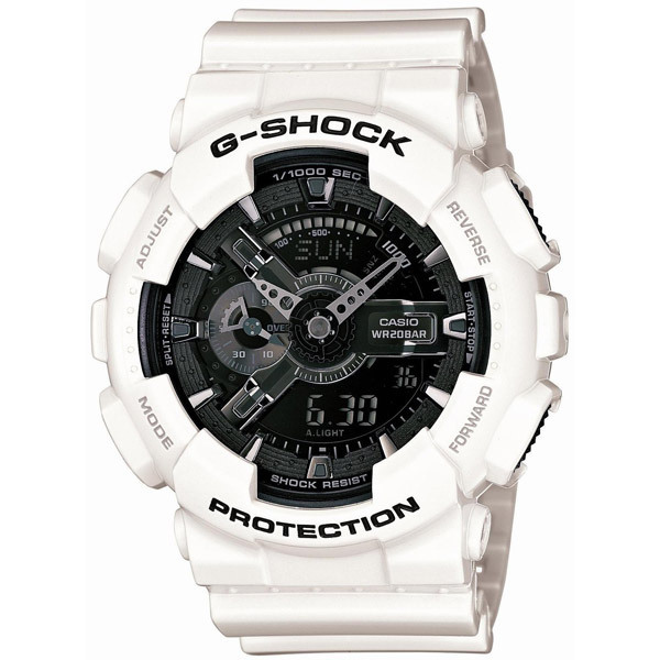 CASIO カシオ 腕時計 G-SHOCK GA-110GW-7AJF メンズ　ホワイト　ブラック　アナログ×デジタル_画像1
