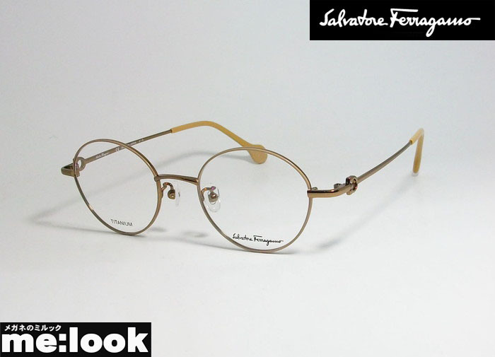 FERRAGAMO フェラガモ レディース クラシック ラウンド 眼鏡 メガネ フレーム SF2536A-261-47 アジアンフィット