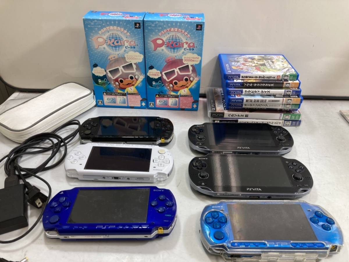 6-295）SONY ソニー PSP PS VITA ゲーム機本体 ソフト 大量まとめ売り
